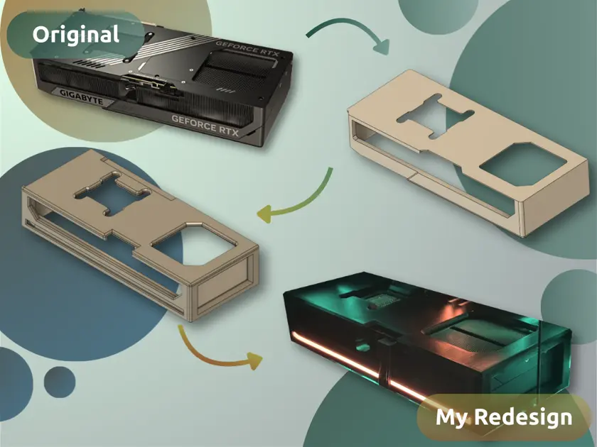 Lian-Li O11 Vision GPU shroud detail